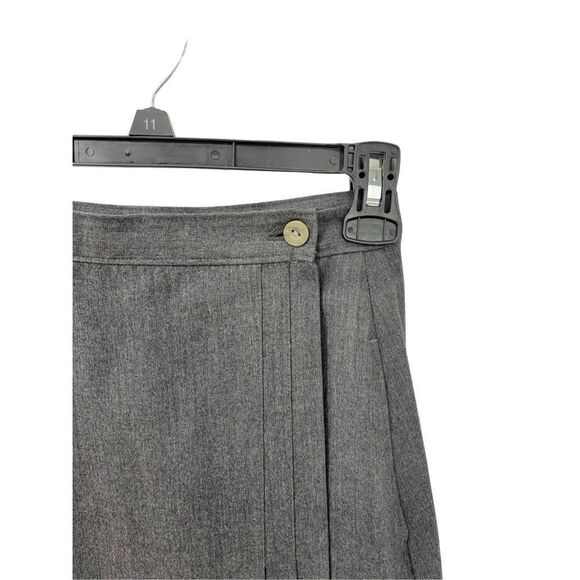 Vintage lady Thomson 100% wool fully lined wrap skirt knee to midi length size 8 - Picture 14 of 16